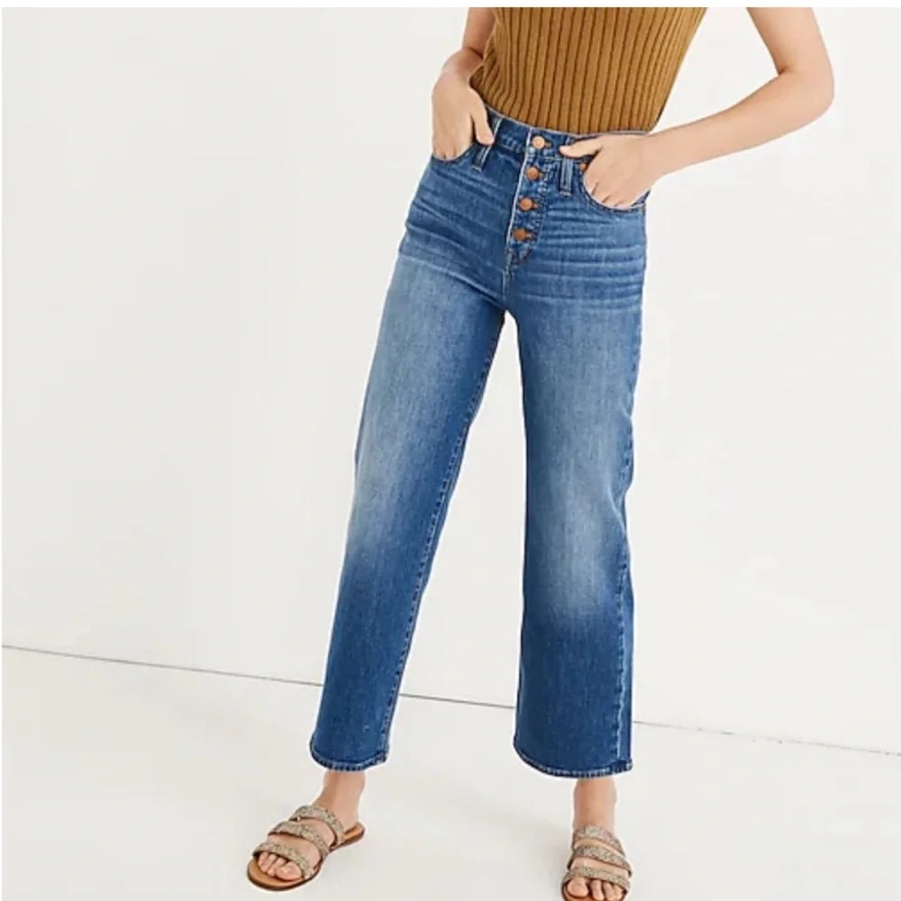 Madewell slim wide leg crop jeans size 27 - Picture 1 of 6